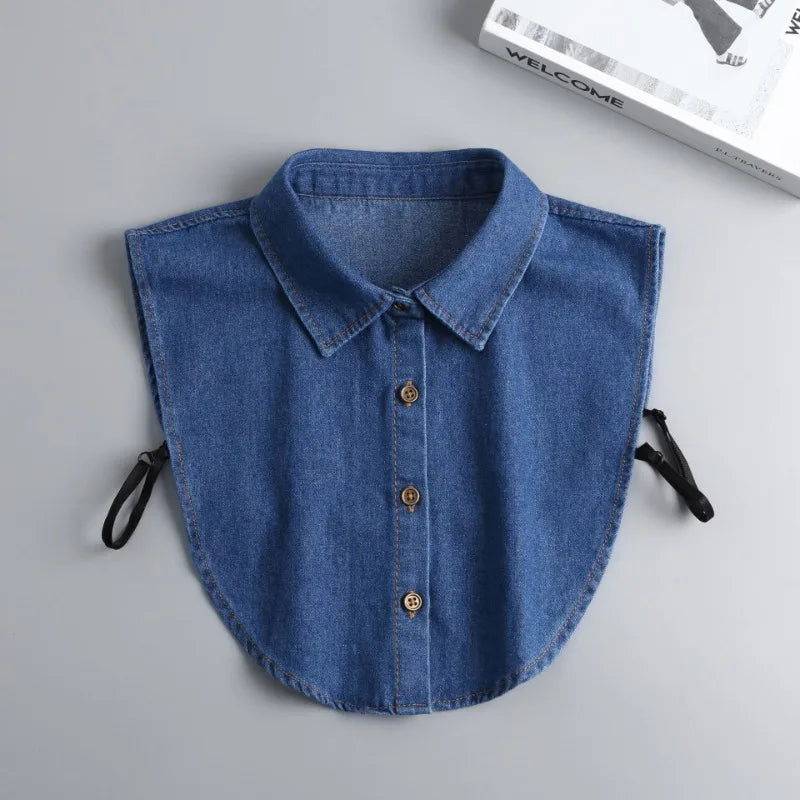 Aster & Wolfe Denim Detachable Collar