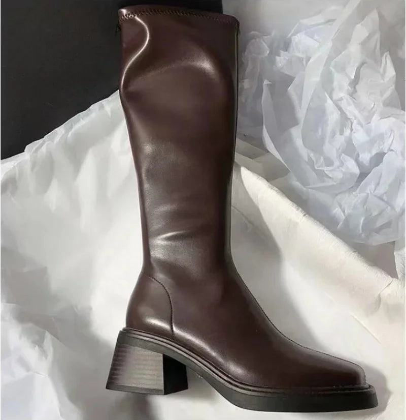 Mara | High-Rise Leather Boots