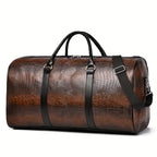 Preston Embossed Leather Weekender Bag