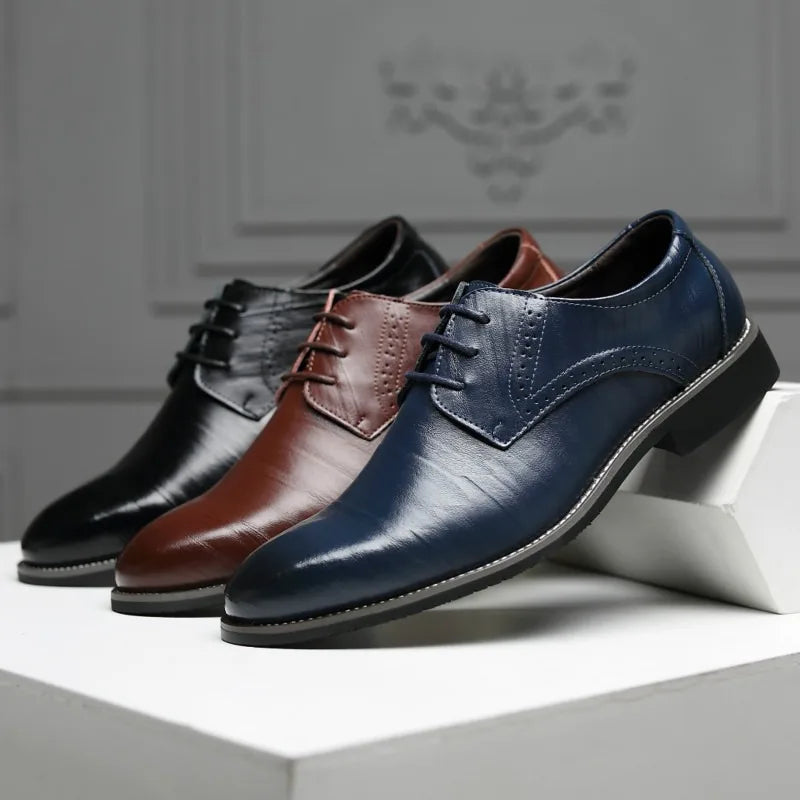 Harrington Polished Leather Derbys