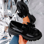 Ines | Bow Platform Loafers