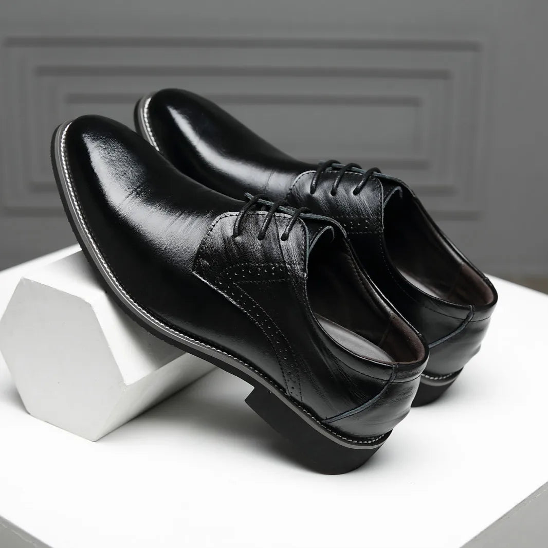 Harrington Polished Leather Derbys