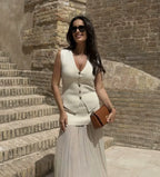 Sera | Knit Button Vest