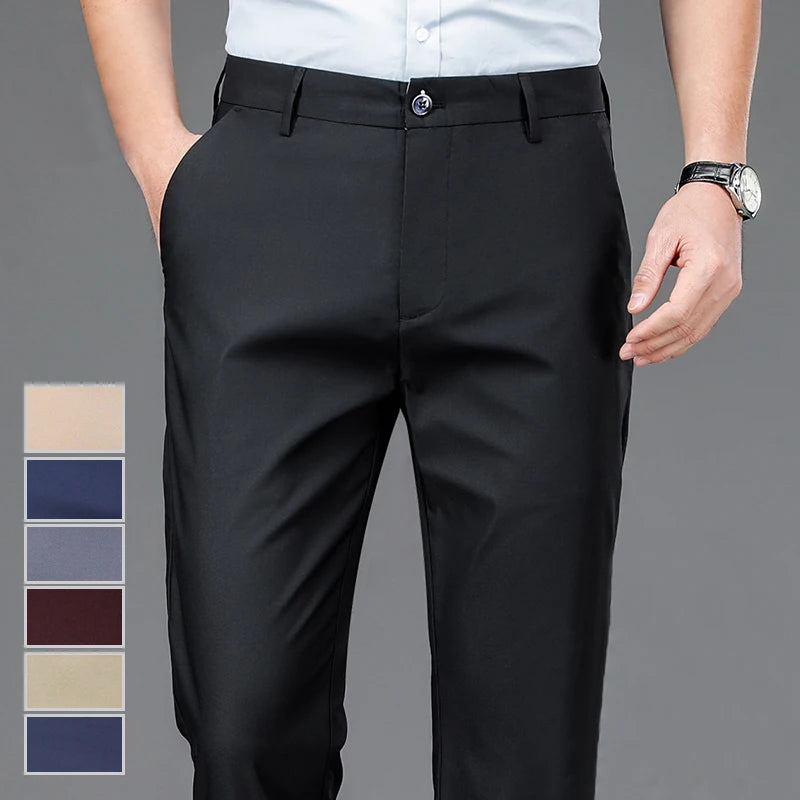 Aster & Wolfe Tailored Straight Leg Trousers