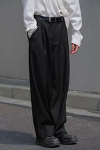Claude | Pleated Wide Leg Trousers