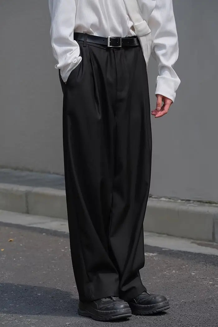 Claude | Pleated Wide Leg Trousers