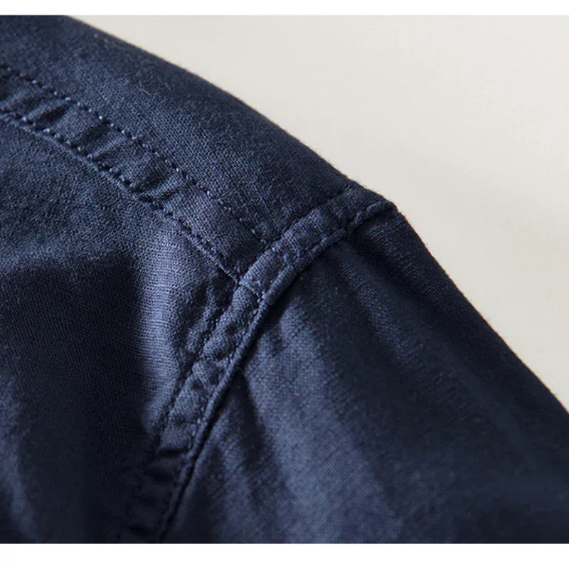 Arturo | Linen mandarin shirt