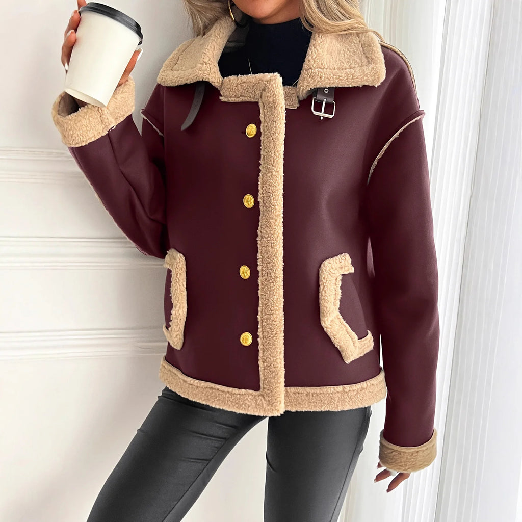 Alara | Elegant Faux Fur-Lined Coat