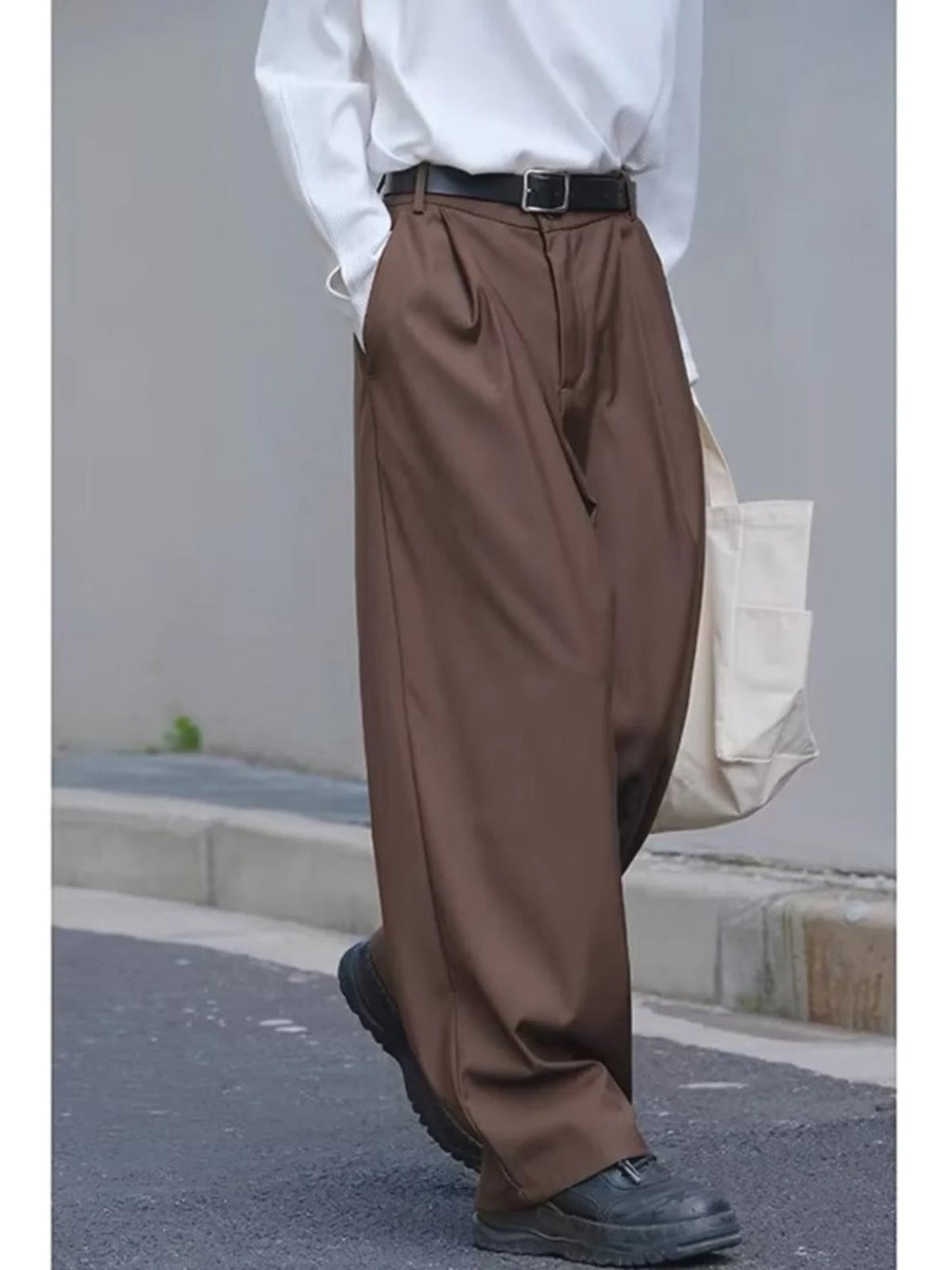 Claude | Pleated Wide Leg Trousers