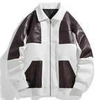 Zurich | Panelled Leather Jacket