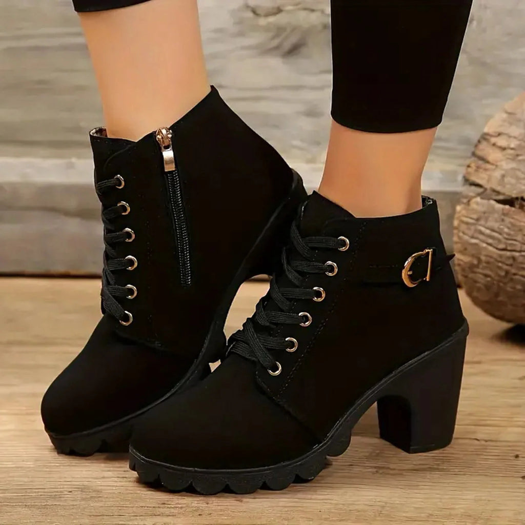 Clara | Lace-Up Ankle Boots
