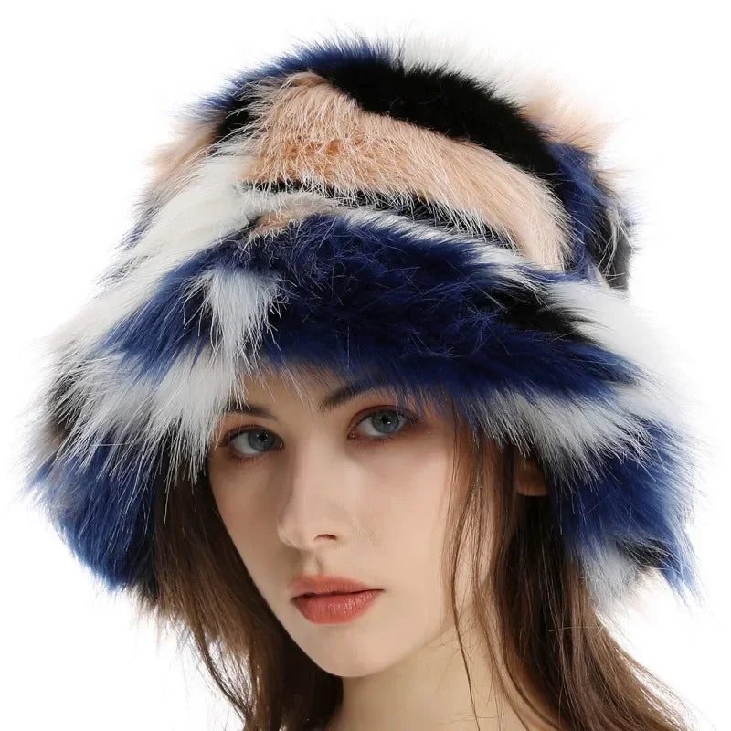 Vivienne |  Faux Fur Bucket Hat