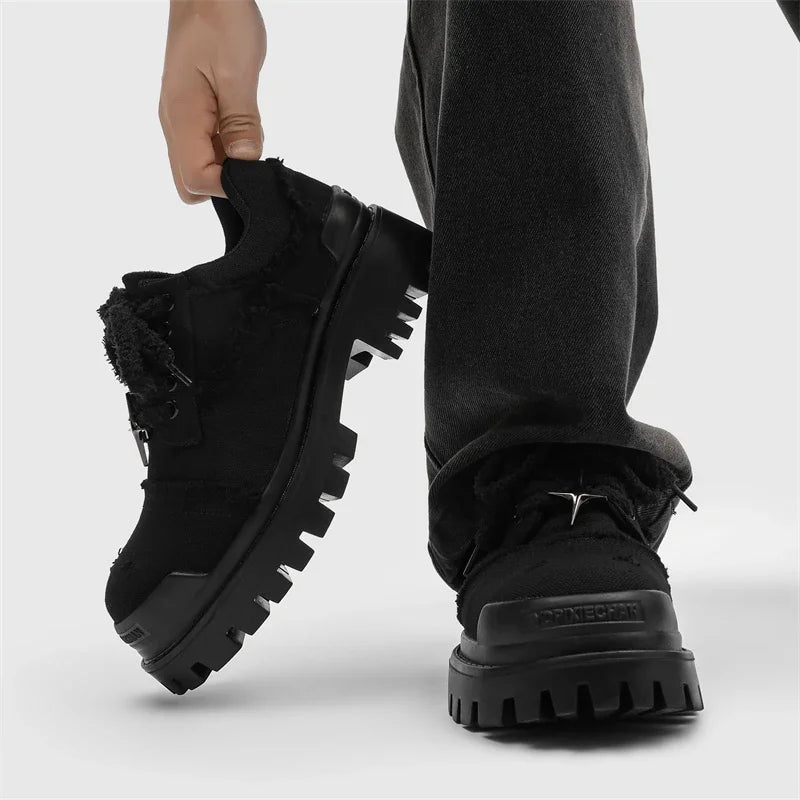 Orion Distressed Canvas Lug Shoes