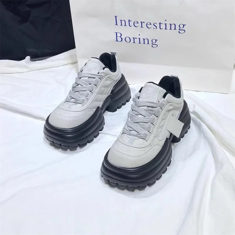 Luna | Quilted Platform Sneakers