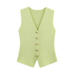 Sera | Knit Button Vest