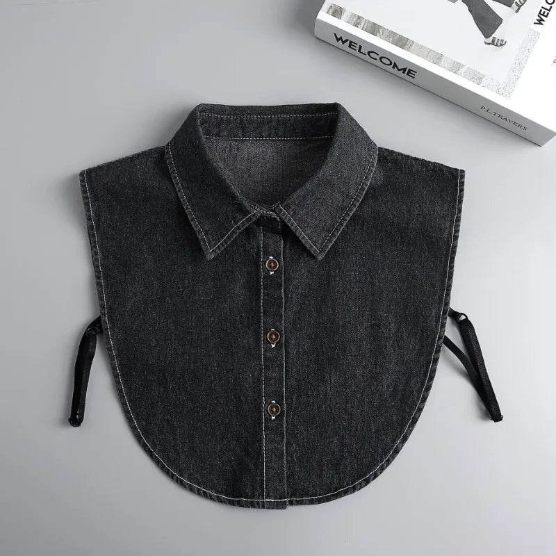 Aster & Wolfe Denim Detachable Collar