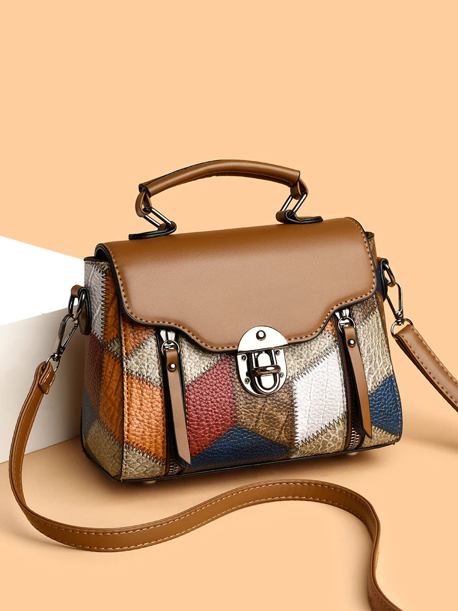 Aster & Wolfe x Eden Studios | Safari Patchwork Leather Bag