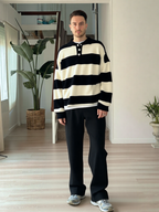 Nico | Striped Knit Polo